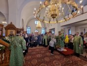 28-Всенощное богослужение в Андреевском кафедральном соборе в канун Вербного воскресения