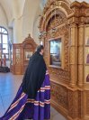 3-«Осанна в вышних, благословен Грядущий во имя Господне!».  Божественная Литургия в Андреевском соборе  в день Входа Господня в Иерусалим