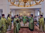 7-«Осанна в вышних, благословен Грядущий во имя Господне!».  Божественная Литургия в Андреевском соборе  в день Входа Господня в Иерусалим