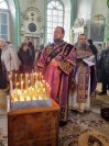 35-Архиепископ Амфилохий совершил Божественную Литургию в кафедральном соборе в честь Воскресения Христова города Семипалатинска