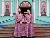 2-Архиепископ Амфилохий совершил Божественную Литургию святителя Василия Великого в соборе в честь Воскресения Христова города Семипалатинска