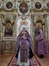 43-Архиепископ Амфилохий совершил Божественную Литургию святителя Василия Великого в соборе в честь Воскресения Христова города Семипалатинска