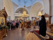36-В праздник Всех Святых Управляющий Усть-Каменогорской и Семипалатинской епархией совершил Литургию в Андреевском кафедральном соборе г. Усть-Каменогорска