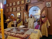 22-В 10-ю Неделю после Пятидесятницы архиепископ Амфилохий совершил Божественную Литургию в Андреевском кафедральном соборе города Усть-Каменогорска 