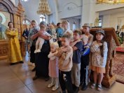 27-В 10-ю Неделю после Пятидесятницы архиепископ Амфилохий совершил Божественную Литургию в Андреевском кафедральном соборе города Усть-Каменогорска 
