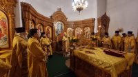 14-День памяти святого апостола Андрея Первозванного. Престольное торжество Андреевского кафедрального собора  города Усть-Каменогорска