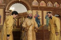 17-В Неделю 23-ю по Пятидесятнице архиепископ Амфилохий совершил Божественную Литургию в Андреевском кафедральном соборе 