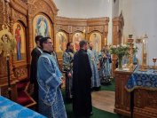 1-Вечернее богослужение в кафедральном соборе накануне двунадесятого праздника Сретения Господа Бога и Спаса нашего Иисуса Христа