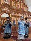 13-Вечернее богослужение в кафедральном соборе накануне двунадесятого праздника Сретения Господа Бога и Спаса нашего Иисуса Христа