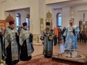 23-Вечернее богослужение в кафедральном соборе накануне двунадесятого праздника Сретения Господа Бога и Спаса нашего Иисуса Христа
