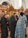 38-Вечернее богослужение в кафедральном соборе накануне двунадесятого праздника Сретения Господа Бога и Спаса нашего Иисуса Христа