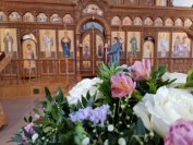 1-Божественная Литургия в Свято-Андреевском кафедральном соборе города Усть-Каменогорска в день Сретения Господня