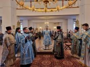 3-Божественная Литургия в Свято-Андреевском кафедральном соборе города Усть-Каменогорска в день Сретения Господня