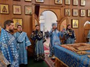 18-Божественная Литургия в Свято-Андреевском кафедральном соборе города Усть-Каменогорска в день Сретения Господня
