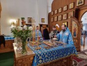 29-Божественная Литургия в Свято-Андреевском кафедральном соборе города Усть-Каменогорска в день Сретения Господня