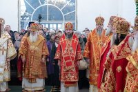 12-Архиепископ Усть-Каменогорский и Семипалатинский Амфилохий принял участие в торжествах по случаю празднования 25-летия обретения мощей преподобного Севастиана Карагандинского
