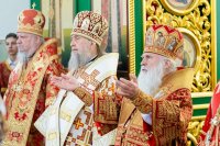 26-Архиепископ Усть-Каменогорский и Семипалатинский Амфилохий принял участие в торжествах по случаю празднования 25-летия обретения мощей преподобного Севастиана Карагандинского
