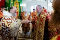 39-Архиепископ Усть-Каменогорский и Семипалатинский Амфилохий принял участие в торжествах по случаю празднования 25-летия обретения мощей преподобного Севастиана Карагандинского