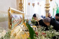 42-Архиепископ Усть-Каменогорский и Семипалатинский Амфилохий принял участие в торжествах по случаю празднования 25-летия обретения мощей преподобного Севастиана Карагандинского