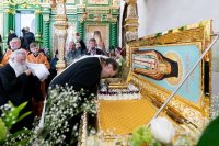 43-Архиепископ Усть-Каменогорский и Семипалатинский Амфилохий принял участие в торжествах по случаю празднования 25-летия обретения мощей преподобного Севастиана Карагандинского