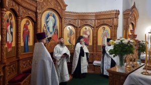 Накануне торжества Преображения Господня  архиепископ Амфилохий возглавил Всенощное бдение в Андреевском кафедральном соборе города Усть-Каменогорска