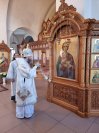 12-Накануне торжества Преображения Господня  архиепископ Амфилохий возглавил Всенощное бдение в Андреевском кафедральном соборе города Усть-Каменогорска