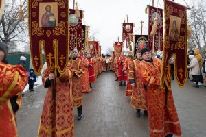 В Караганде состоялся крестный ход с мощами преподобноисповедника Севастиана