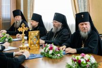 2-Управляющий Усть-Каменогорской и Семипалатинской епархией принял участие в заседании Синода Православной Церкви Казахстана, состоявшемся в Караганде