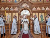 22-В воскресный день архиепископ Амфилохий совершил Божественную Литургию в главном храме Восточного Казахстана