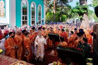 9-Архиепископ Усть-Каменогорский и Семипалатинский Амфилохий принял участие в торжествах, посвященных 20-летию учреждения Казахстанского Митрополичьего округа