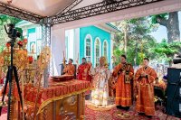 11-Архиепископ Усть-Каменогорский и Семипалатинский Амфилохий принял участие в торжествах, посвященных 20-летию учреждения Казахстанского Митрополичьего округа
