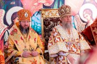 34-Архиепископ Усть-Каменогорский и Семипалатинский Амфилохий принял участие в торжествах, посвященных 20-летию учреждения Казахстанского Митрополичьего округа