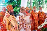 63-Архиепископ Усть-Каменогорский и Семипалатинский Амфилохий принял участие в торжествах, посвященных 20-летию учреждения Казахстанского Митрополичьего округа