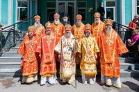 73-Архиепископ Усть-Каменогорский и Семипалатинский Амфилохий принял участие в торжествах, посвященных 20-летию учреждения Казахстанского Митрополичьего округа