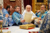 10-В праздник Рождества Богородицы архиепископ Амфилохий сослужил Святейшему Патриарху Кириллу за Литургией в храме Христа Спасителя в Москве и принял участие в хиротонии архимандрита Вианора (Иванова) во епископа Уральского и Атырауского
