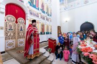 31-Перенесение мощей святителя Николая Чудотворца из Мир Ликийских в город Бари. Управляющий Усть-Каменогорской и Семипалатинской епархией сослужил митрополиту Александру в Гаврииловском храме города Талдыкоргана