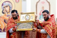 33-Перенесение мощей святителя Николая Чудотворца из Мир Ликийских в город Бари. Управляющий Усть-Каменогорской и Семипалатинской епархией сослужил митрополиту Александру в Гаврииловском храме города Талдыкоргана