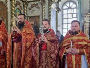 35-Архиепископ Амфилохий совершил Божественную Литургию в Воскресенском кафедральном соборе города Семипалатинска