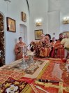 38-Архиепископ Амфилохий совершил Божественную Литургию в Воскресенском кафедральном соборе города Семипалатинска
