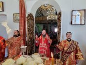 43-Архиепископ Амфилохий совершил Божественную Литургию в Воскресенском кафедральном соборе города Семипалатинска
