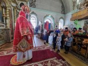 70-Архиепископ Амфилохий совершил Божественную Литургию в Воскресенском кафедральном соборе города Семипалатинска