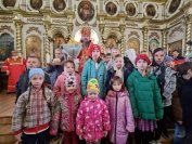 71-Архиепископ Амфилохий совершил Божественную Литургию в Воскресенском кафедральном соборе города Семипалатинска