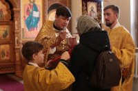 40-В Неделю пред Воздвижением Креста Господня архиепископ Амфилохий совершил Божественную Литургию в Андреевском кафедральном соборе