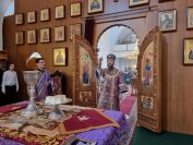 28-Архиепископ Амфилохий совершил Божественную Литургию в Неделю 4-ю Великого поста