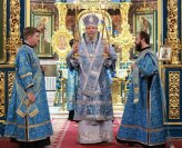 19-В день памяти священномученика Владимира Лепсинского архиепископ Амфилохий сослужил митрополиту Александру за Божественной Литургией в Успенском кафедральном соборе столицы Казахстана