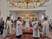 2-Божественная Литургия в Неделю 7-ю по Пасхе в Андреевском кафедральном соборе города Усть-Каменогорска