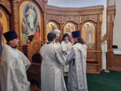 9-Божественная Литургия в Неделю 7-ю по Пасхе в Андреевском кафедральном соборе города Усть-Каменогорска