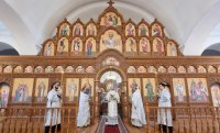 18-Божественная Литургия в Неделю 7-ю по Пасхе в Андреевском кафедральном соборе города Усть-Каменогорска