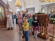 30-Божественная Литургия в Неделю 7-ю по Пасхе в Андреевском кафедральном соборе города Усть-Каменогорска