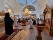41-Божественная Литургия в Неделю 7-ю по Пасхе в Андреевском кафедральном соборе города Усть-Каменогорска